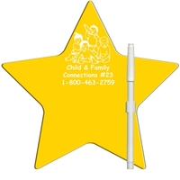 Star shaped dry erase memo board with marker.... from ASI 67620 Lion Circle...