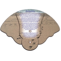Footprints Inspirational Expandable Hand Fan Full Color