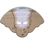 Footprints Inspirational Expandable Hand Fan Full Color