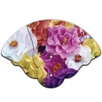 Bouquet Inspirational Expandable Hand Fan Full Color