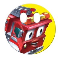 Circle with cut out eyes shaped hand fan without stick with... from ASI 67620...