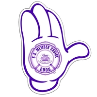 Mitten shaped hand fan with a high gloss finish.... from ASI 67620 Lion...