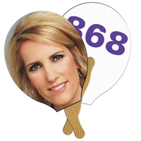 Raquet/Guitar Auction Hand Fan Full Color