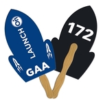 Rocket Auction Hand Fan Full Color