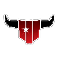 Longhorn bull shape paper window sign with suction cup (not attached).......