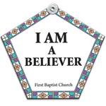 Church Paper Window Sign (Approximately 8"x8")