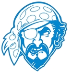 Pirate Paper Window Sign (Approximately 8"x8")