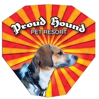 Gem shape paper window sign with suction cup (not attached).... from ASI...