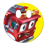 Circle with Eyes Cut Out Paper Window Sign