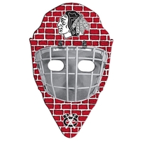Hockey mask shape paper window sign with suction cup (not attached).... from...