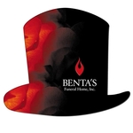 Top hat Paper Window Sign (Approximately 8"x8")