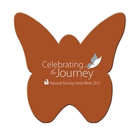 Butterfly shape paper window sign with suction cup (not attached).... from...