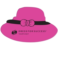 Dress hat shape paper window sign with suction cup (not attached).... from...