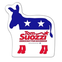 Donkey shape paper window sign with suction cup (not attached).... from ASI...