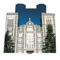 Castle shape paper window sign with suction cup (not attached).... from ASI...