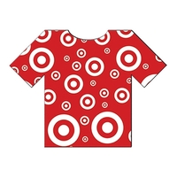 T-Shirt shape paper window sign with suction cup (not attached).... from ASI...