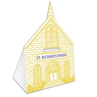 Recyclable church bank, 3 1/2" x 2 1/4" x 5 1/2".... from ASI 67620 Lion...