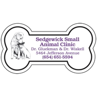 Dog bone shape magnetic memo holder, 1 13/16" x 3 7/16".... from ASI 67620...