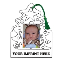 Christmas tree shaped photo frame that you can color.... from ASI 67620 Lion...