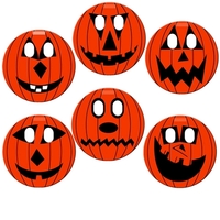 Standard Pumpkin Window Sign