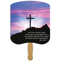 John 3:16 religious fan is a heavy 22 pt. high density... from ASI 67620 Lion...