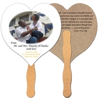 Heart Recycled Hand Fan