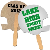 Helmet shaped fan is laminated on front with a high gloss... from ASI 67620...