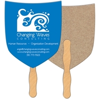 Shield/Shovel Recycled Hand Fan