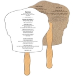 Chef's Hat Recycled Hand Fan