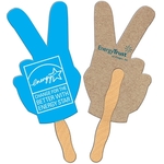 Peace Sign Recycled Hand Fan
