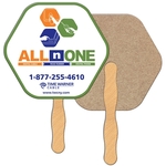 Hexagon Recycled Hand Fan