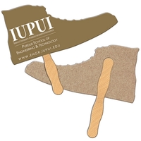 Shoe shaped fan is laminated on front with a high gloss... from ASI 67620...