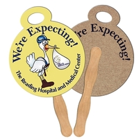 Stopwatch shaped fan is laminated on front with a high gloss... from ASI...