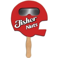 Helmet shape hand held fan with see through smoked film.... from ASI 67620...