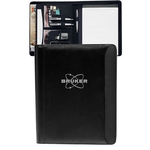 Textured Accent Zippered Portfolios
