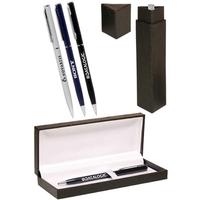 Skinny Metal Ballpoint Pen Gift Set.... from ASI 39552 BEL Promo