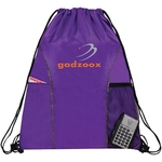 Vernon Dual Pocket Drawstring Bag