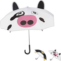 Critter, totes - Cute animal print umbrella with 3-dimensional features.......