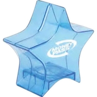 Plastic star shaped bank with removable bottom plug.... from ASI 98360...