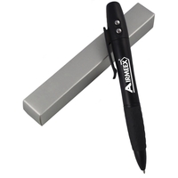 Black Triple Action Pen w/ LED Light & Red Laser Pointer