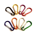 Carabiner with split key ring