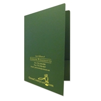 Legal size folder with round corners