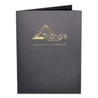 Foil Stamped Large presentation folder with square corners with two 4"......