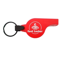 Whistle with split ring key fob attachment that is shipped in... from ASI...