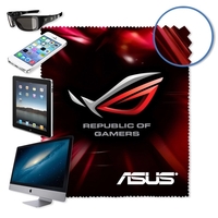 10" x 10" microfiber cleaning cloth with double sided, dye sublimated... from...