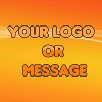 1' x 1' advertising banner made of vinyl; designed for indoor... from ASI...