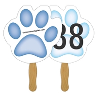 Paw Auction Sandwiched Hand Fan Full Color