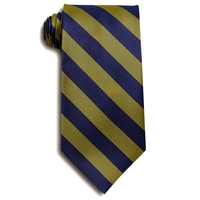 Royal Blue & Gold School Stripe Tie