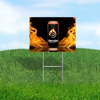 12" x 18" polypropylene plastic yard/lawn signs with full-color, double...