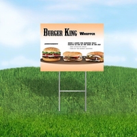 24" x 36" polypropylene plastic yard/lawn signs with double sided...